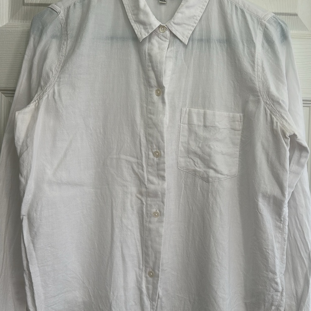 Madewell White Cotton Button Down Shirt - Picture 9 of 9